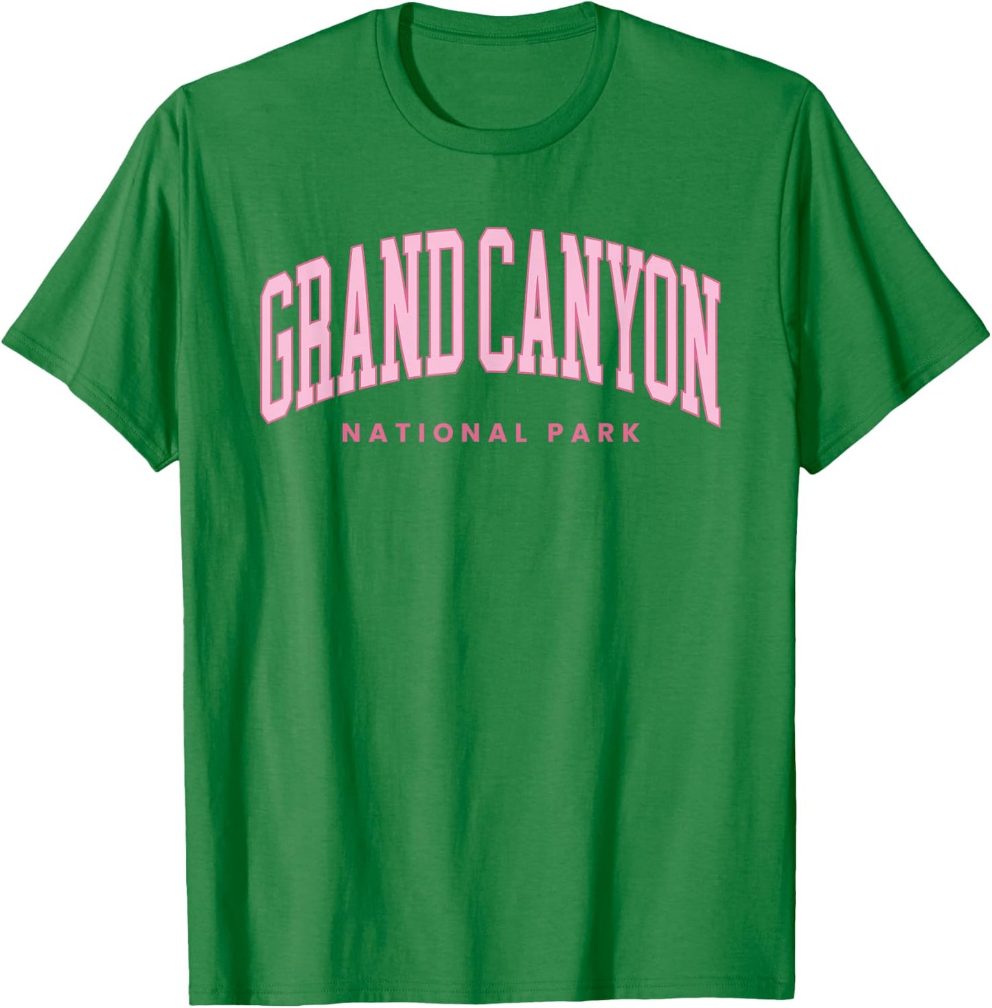 Grand Canyon National Park Arizona Preppy Throwback T-Shirt - T-Shirt | Irish Green