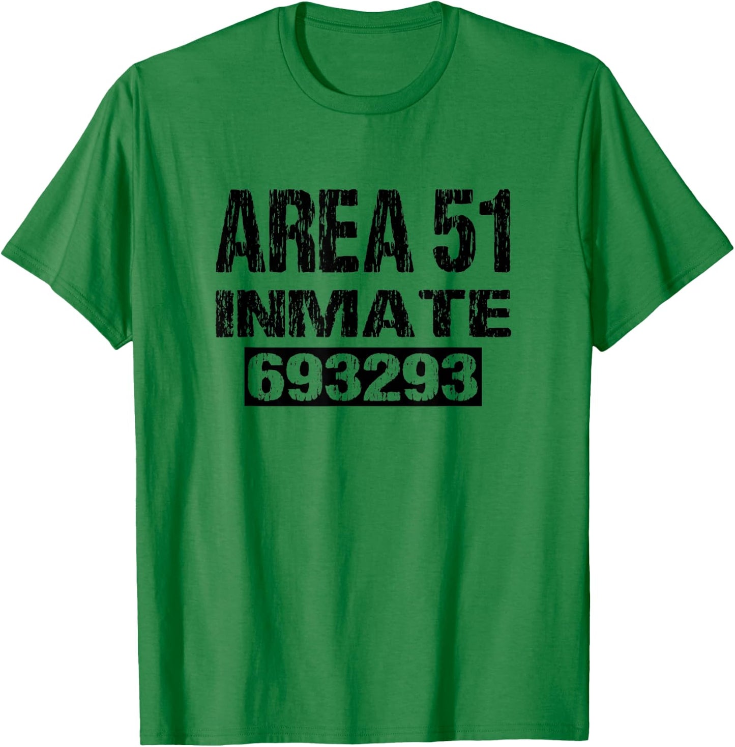 Area 51 Inmate Retro Halloween Costume Roswell Alien UFO T-Shirt - T-Shirt | Irish Green