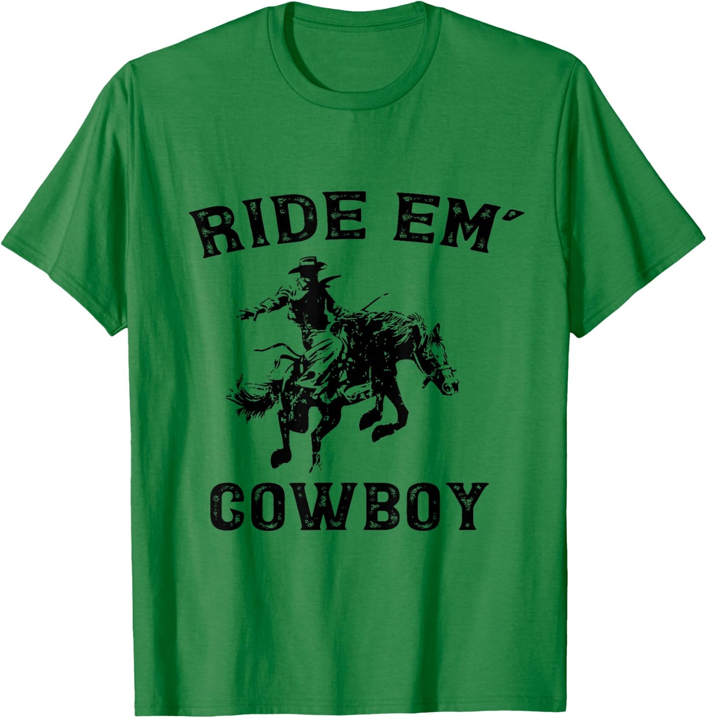 Cowboy Horse Rider Animal Gifts Women Girls Kids Boy T-Shirt - T-Shirt | Irish Green