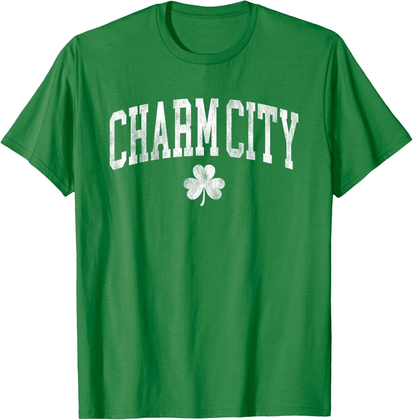 Charm City Baltimore Maryland St Patricks Day Clover green T-Shirt - T-Shirt | Irish Green