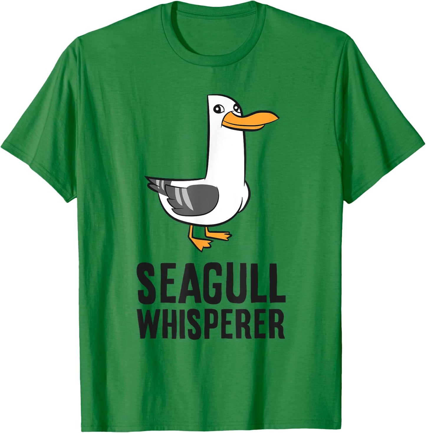 Seagull Bird Ocean Funny Seabird Seagull Whisperer T-Shirt - T-Shirt | Irish Green