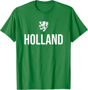 Holland Emblem Lion Netherlands T-Shirt - T-Shirt | Irish Green