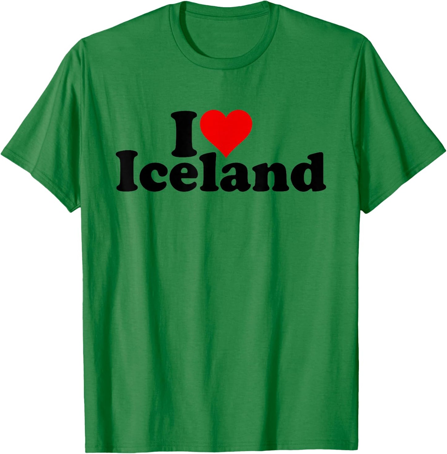 I Love Heart Iceland T-Shirt - T-Shirt | Irish Green