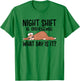 Night Shift CNA Funny Certified Nursing Assistant T-Shirt - T-Shirt | Irish Green
