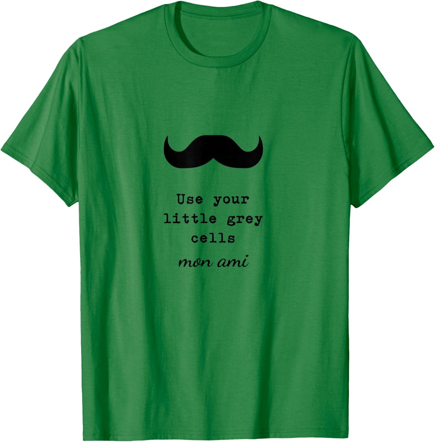 Poirot, Use Your Little Grey Cells, Books T-Shirt - T-Shirt | Irish Green