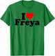 I Love Heart Freya T-Shirt - T-Shirt | Irish Green
