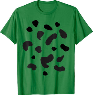 dalmatian cow stains spots Carnival Costume T-Shirt - T-Shirt | Irish Green