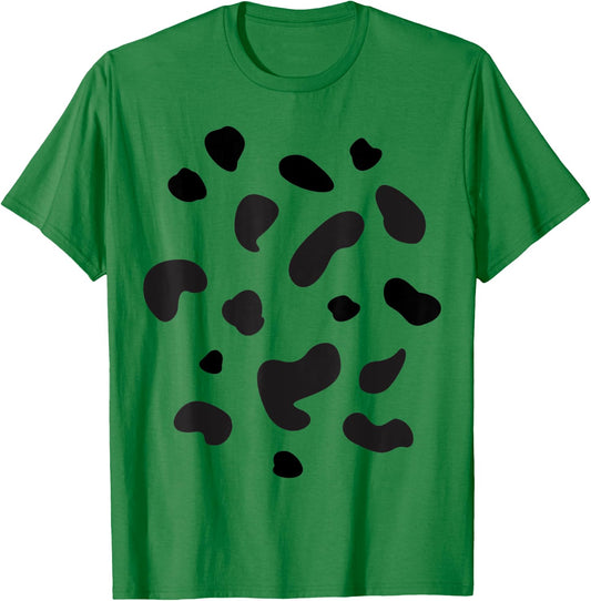 dalmatian cow stains spots Carnival Costume T-Shirt - T-Shirt | Irish Green
