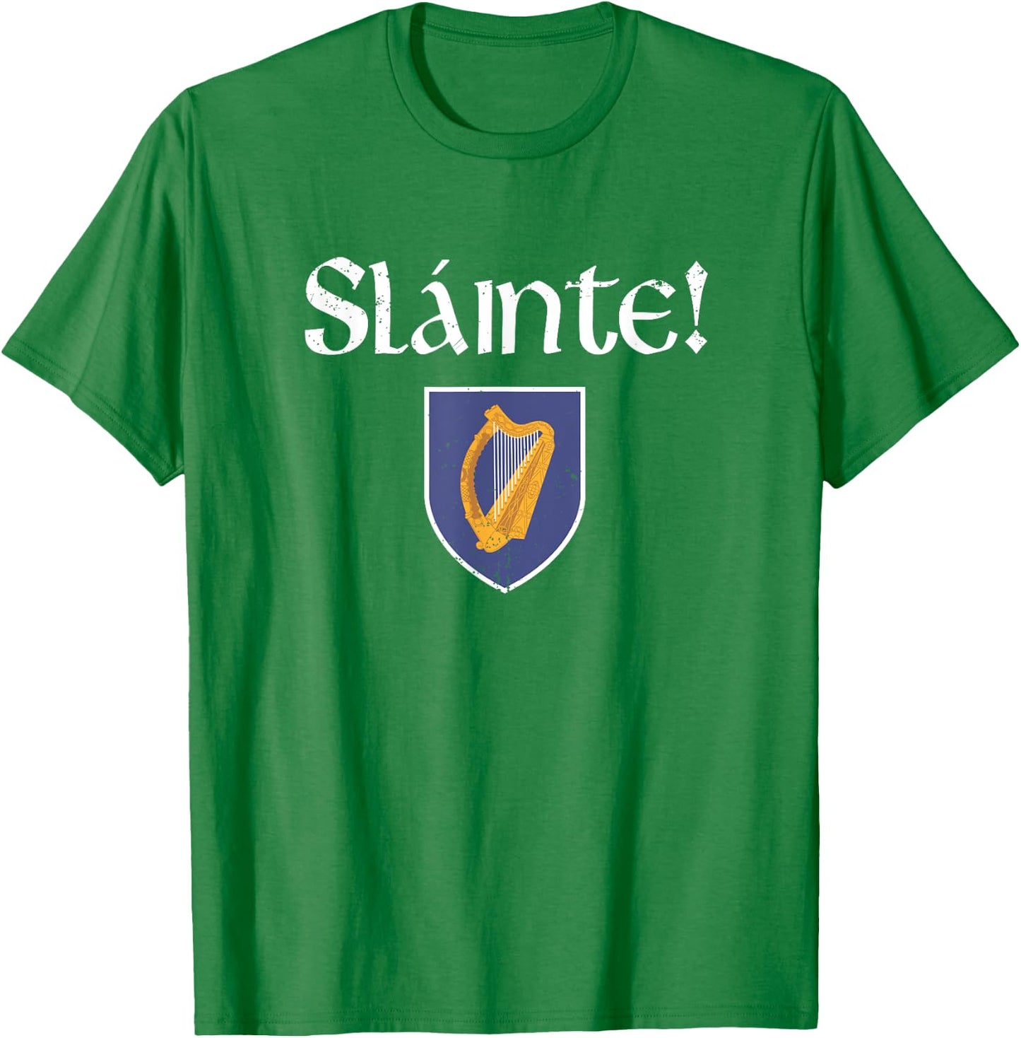 Slainte Shirt Coat of Arms Irish Patriotic St Patrick' Day Men T-Shirt - T-Shirt | Irish Green