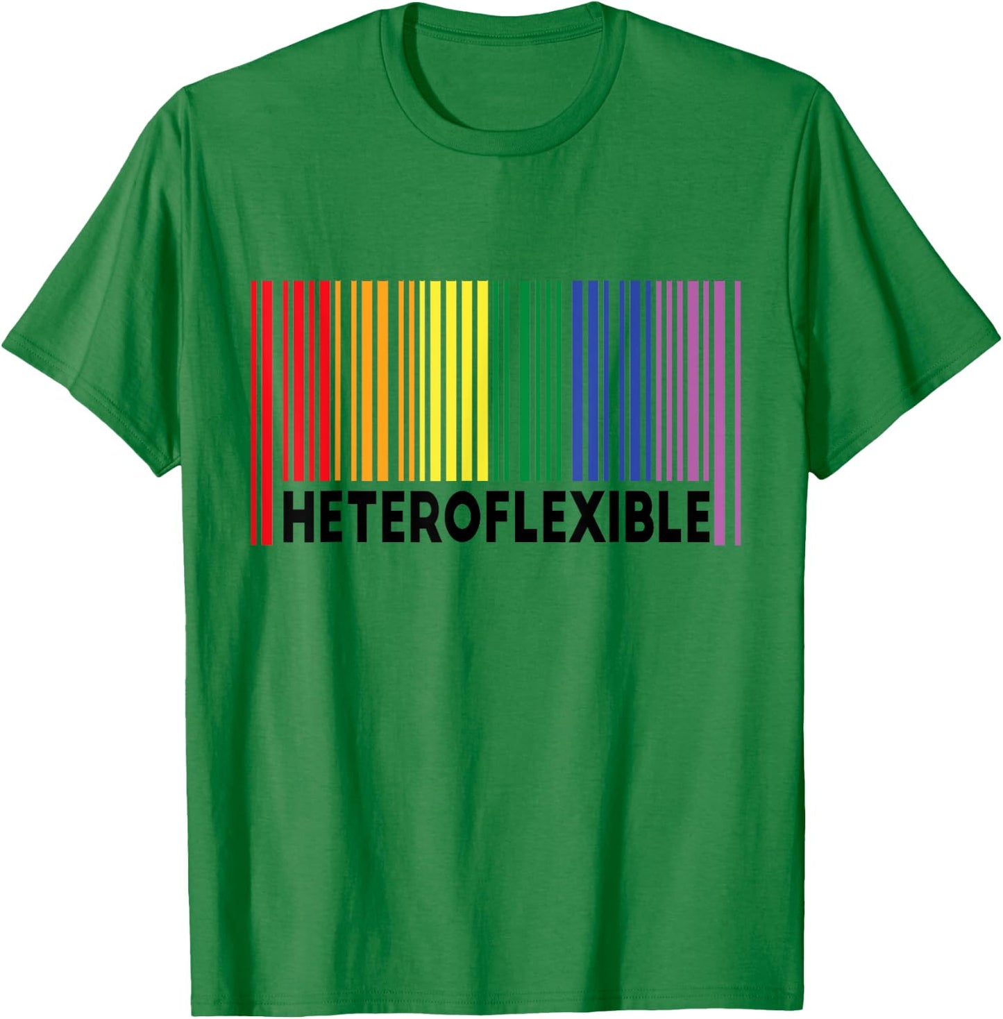 Heteroflexible Funny Yoga Unicorn Queer Ally Gay Pride Stuff T-Shirt - T-Shirt | Irish Green