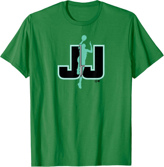 BreakingT Jonquel Jones - JJ - New York Basketball T-Shirt - T-Shirt | Irish Green