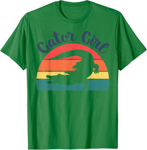 Retro Gator Girl Women Toddler See You Later Gator Alligator T-Shirt - T-Shirt | Irish Green