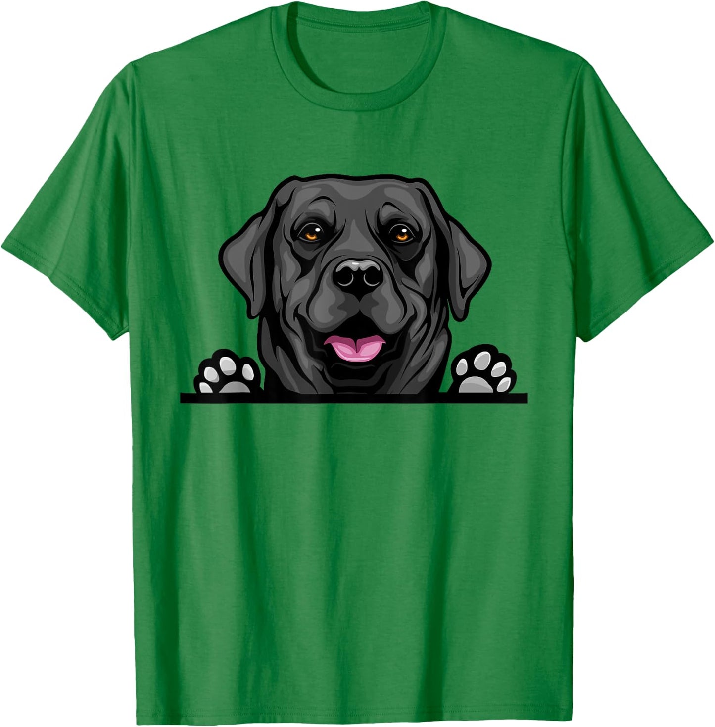 Black Lab Dog Breed Popping Up Fun Labrador Retriever Owner Women Kids T-Shirt - T-Shirt | Irish Green