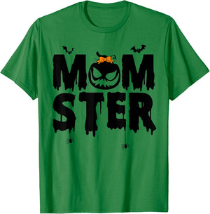 Momster Shirt Halloween Mom Costume Monster Momster Women T-Shirt - T-Shirt | Irish Green
