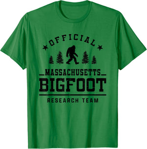 Official Massachusetts Bigfoot Research Team T-Shirt - T-Shirt | Irish Green