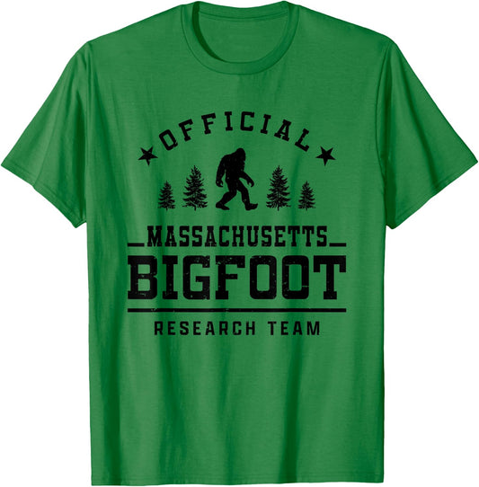 Official Massachusetts Bigfoot Research Team T-Shirt - T-Shirt | Irish Green