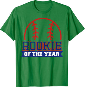 Rookie of Rookie 1st Birthday Baseball Theme Matching Party T-Shirt - T-Shirt | Irish Green