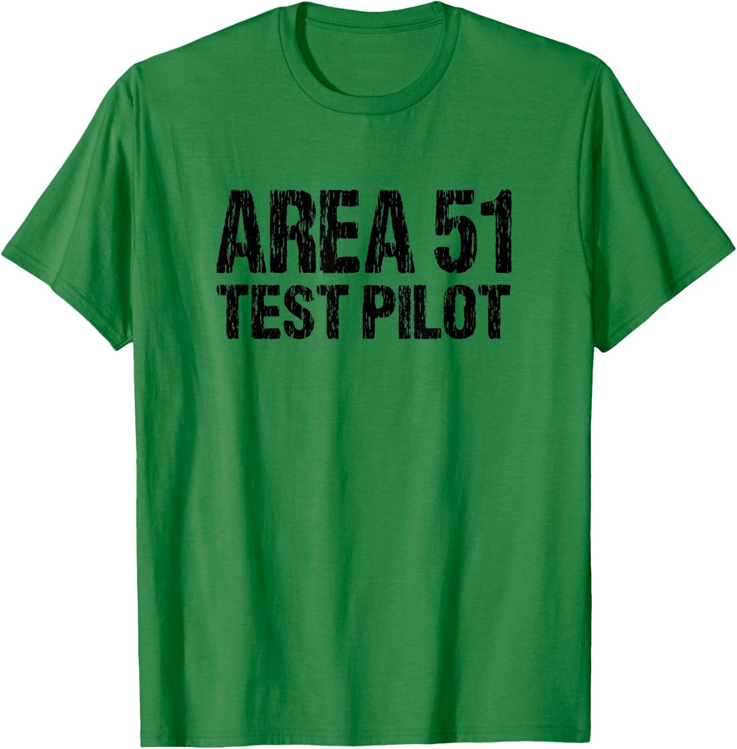 Area 51 Test Pilot Retro Halloween Costume Roswell Alien UFO T-Shirt - T-Shirt | Irish Green