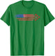 American Red White Blue USA Flag Fighter Jets US 4th of July Kids Men T-Shirt - T-Shirt | Irish Green