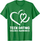 heart ribbon We Wear orange teen dating violence Awareness T-Shirt - T-Shirt | Irish Green