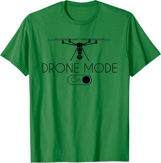 Funny Drone Pilot Gifts & Equipment Retro Vintage Grey T-Shirt - T-Shirt | Irish Green