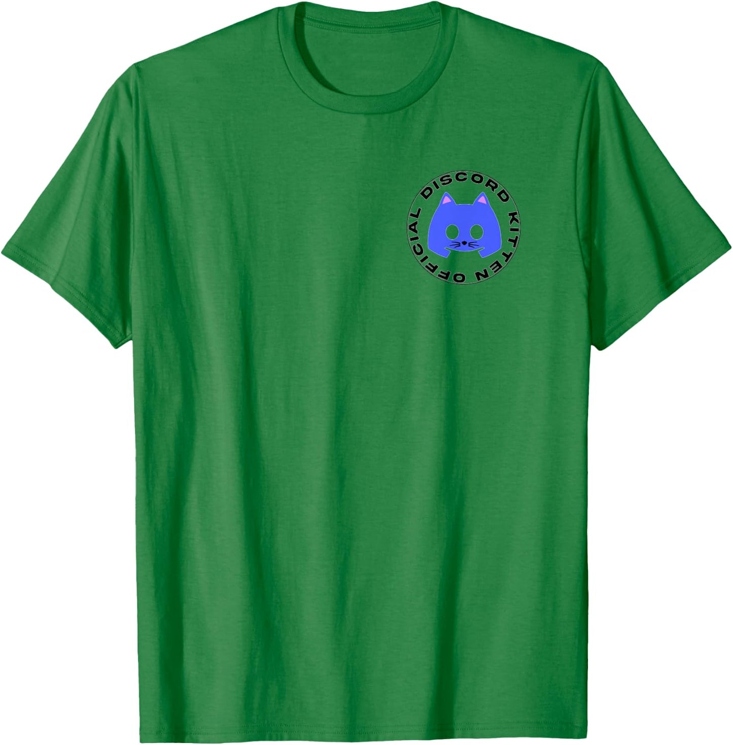 Discord Kitten Offical Funny Meme Graphic T-Shirt - T-Shirt | Irish Green