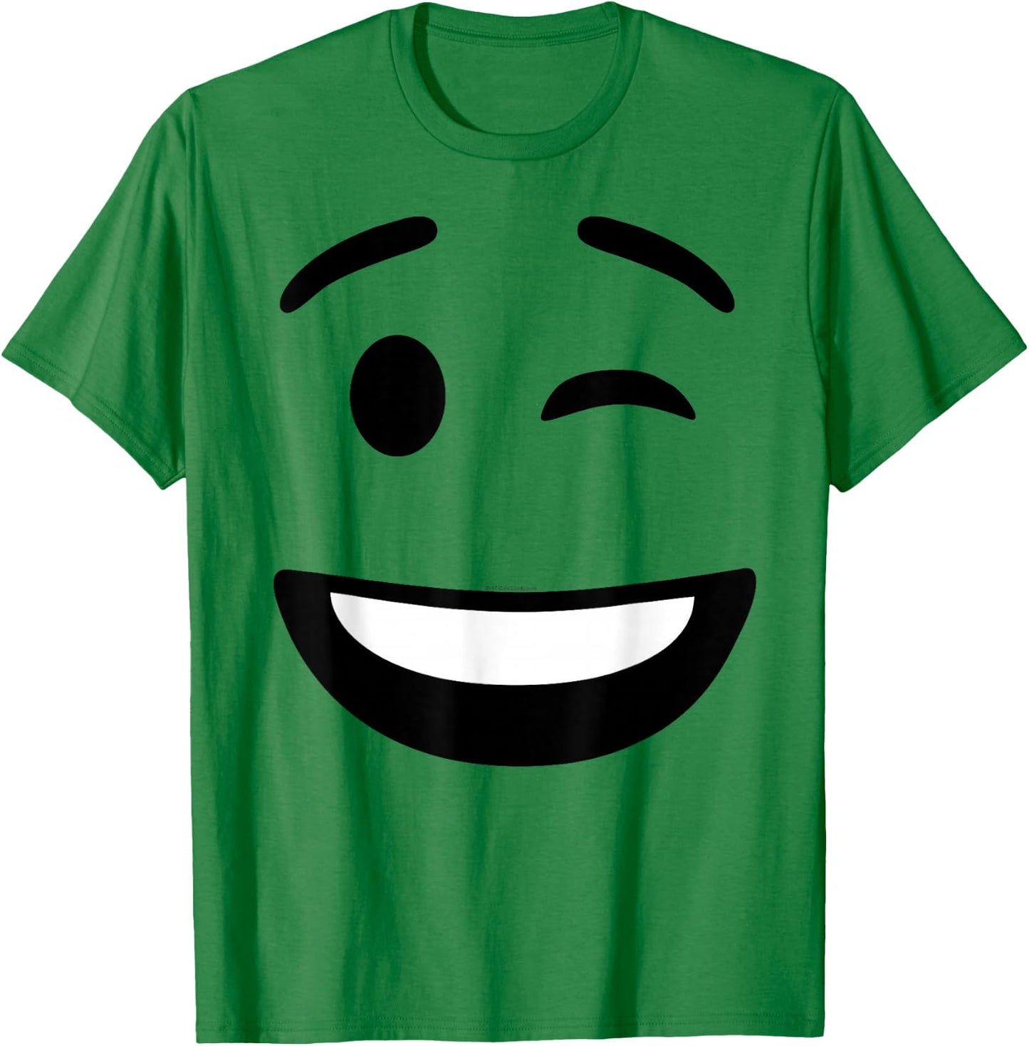 Winking Face Smile Instant Lazy Costume Icon T-Shirt - T-Shirt | Irish Green