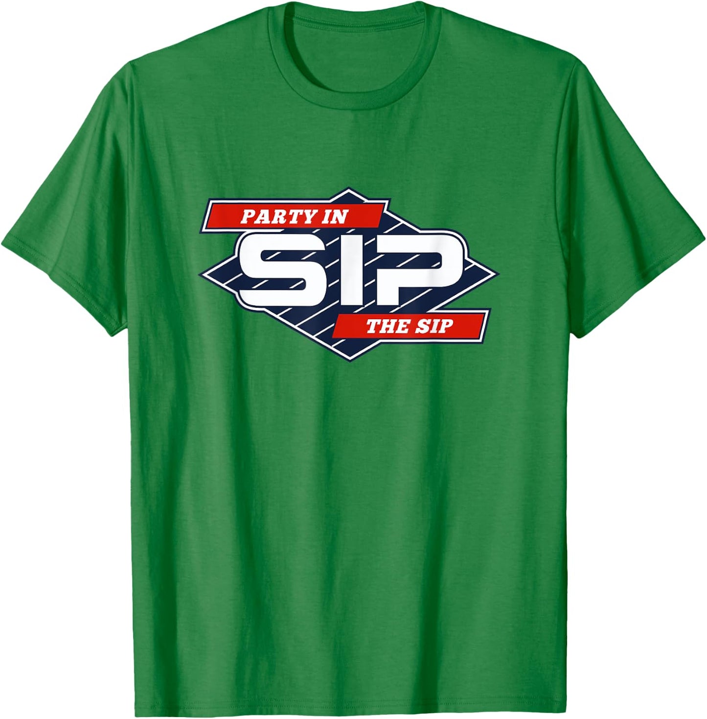 Party in the Sip Funny Mississippi Retro Parody T-Shirt - T-Shirt | Irish Green