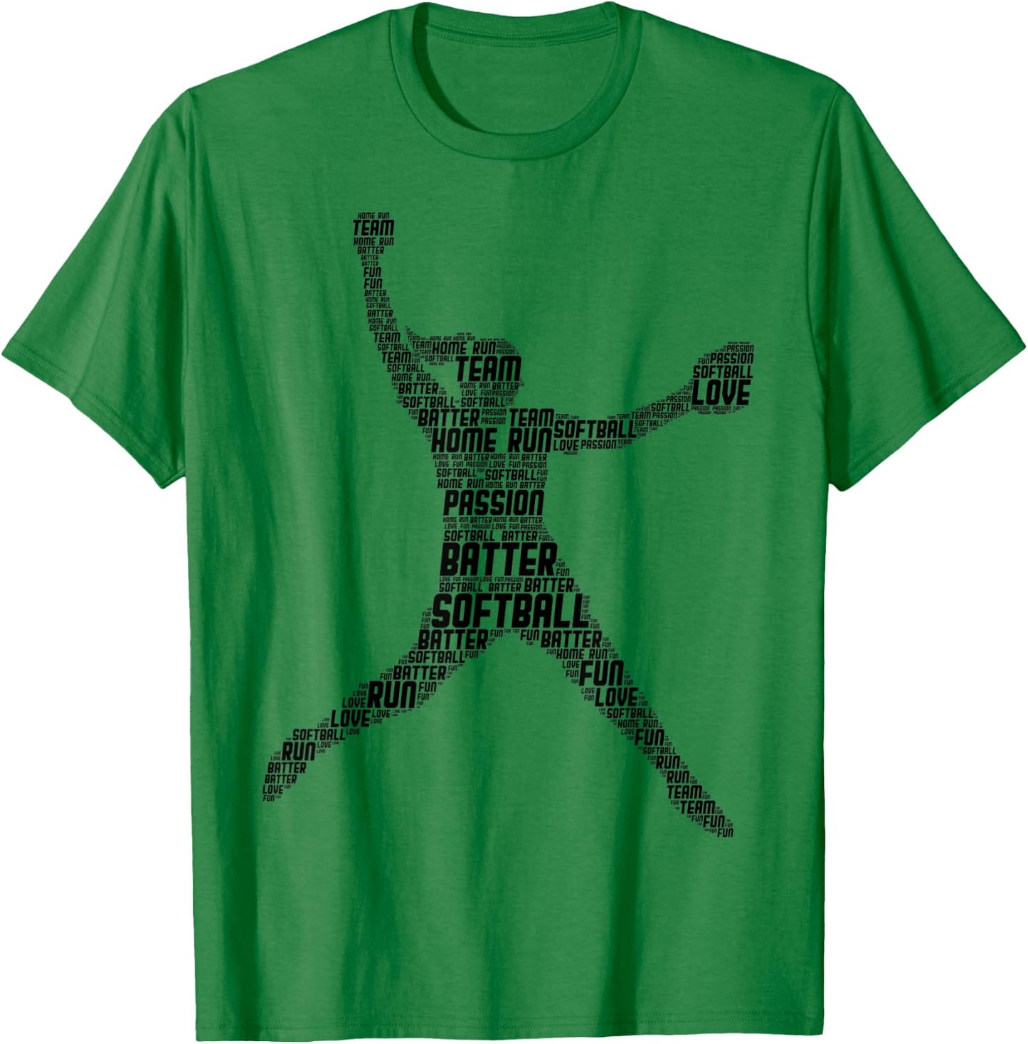 Softball Girls Women Kids T-Shirt - T-Shirt | Irish Green