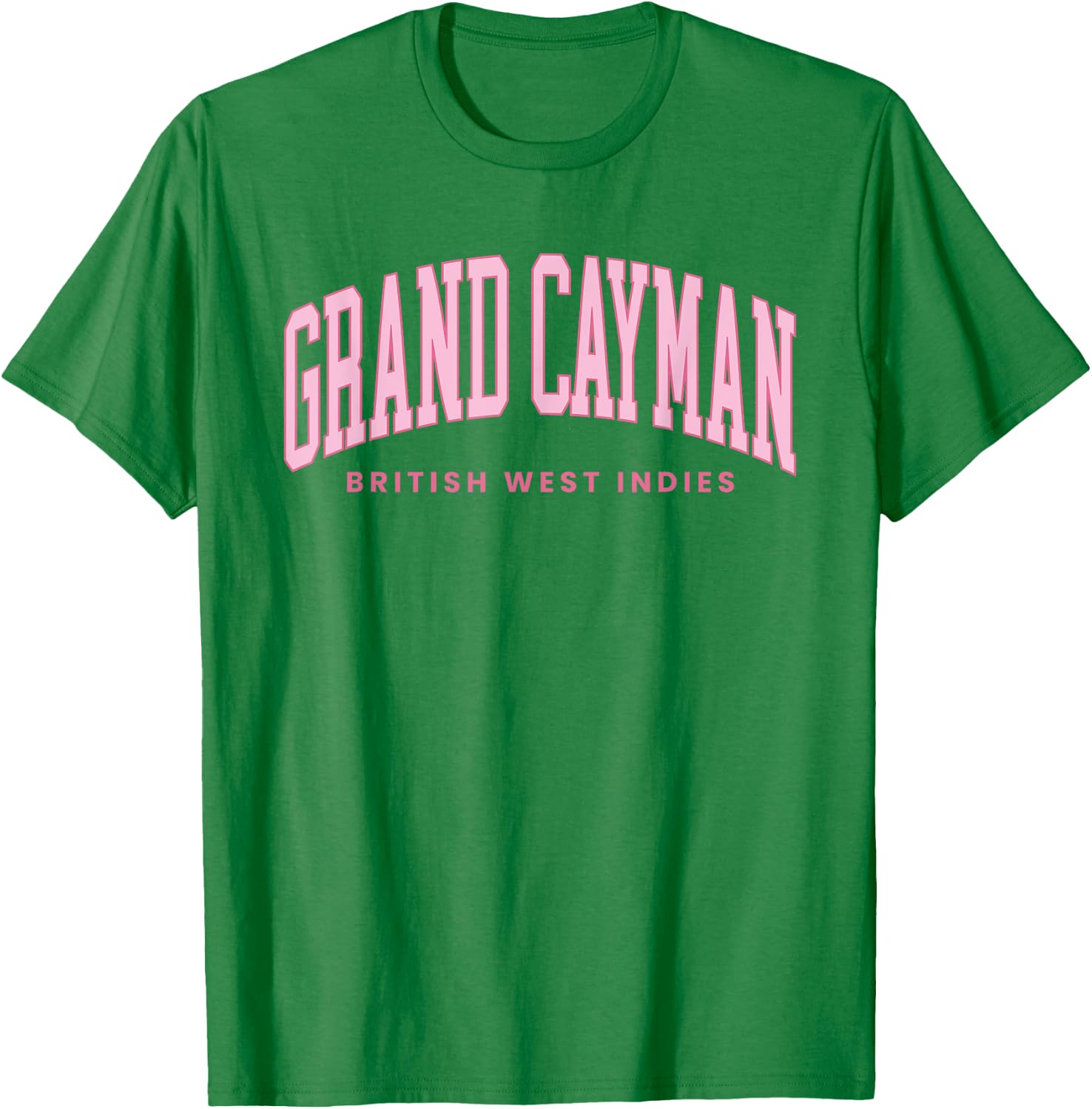 Grand Cayman Islands Summer Retro Preppy Throwback T-Shirt - T-Shirt | Irish Green