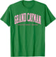 Grand Cayman Islands Summer Retro Preppy Throwback T-Shirt - T-Shirt | Irish Green