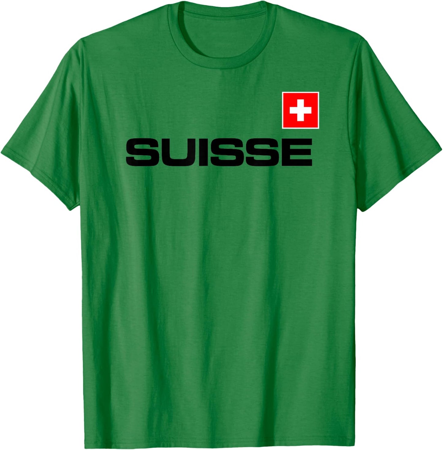 Switzerland Flag Suisse Athletic Games Sports Jersey Style. T-Shirt - T-Shirt | Irish Green