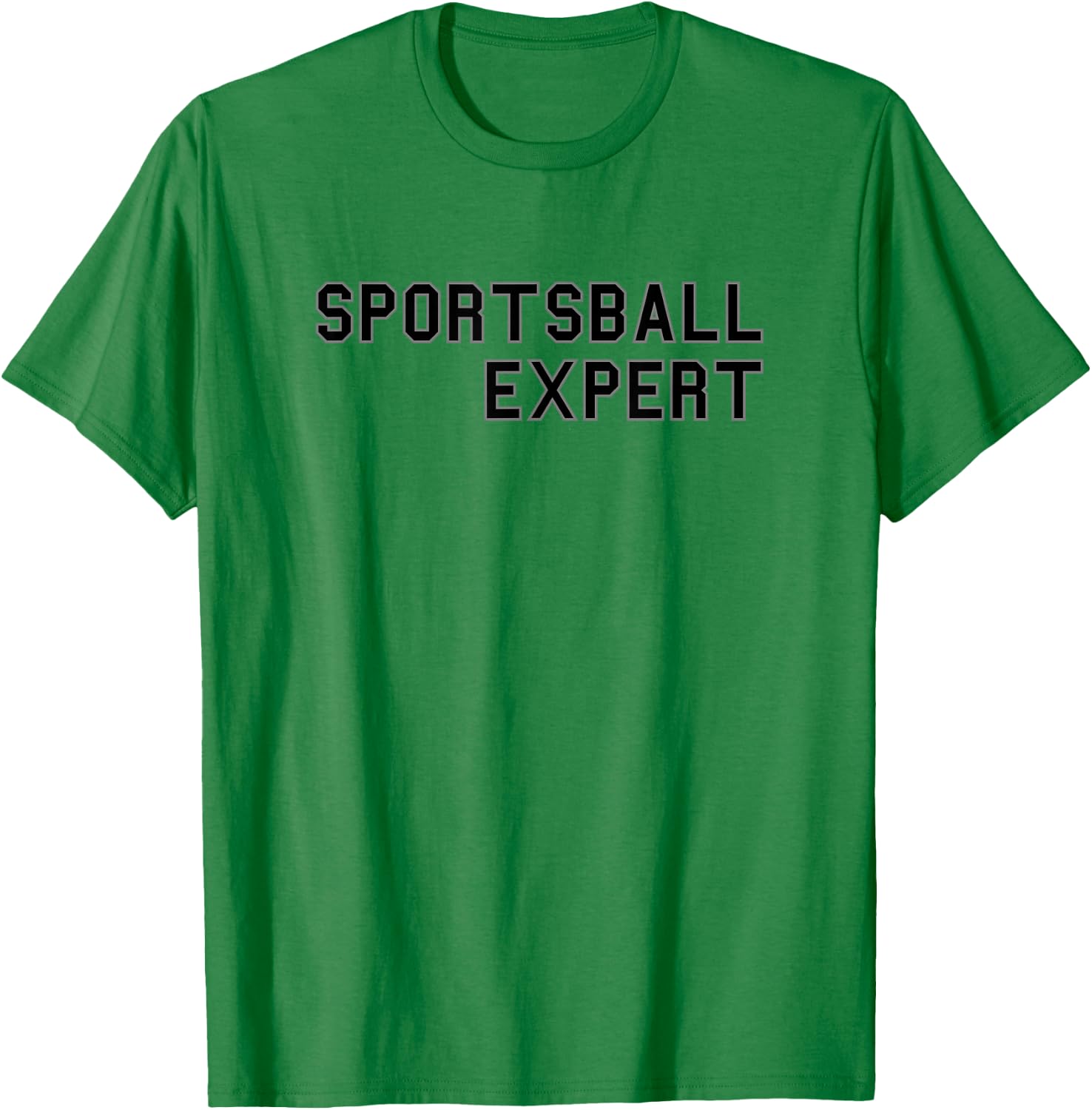 Sportsball Expert School Pride Cute Gag Funny Fan T-Shirt - T-Shirt | Irish Green