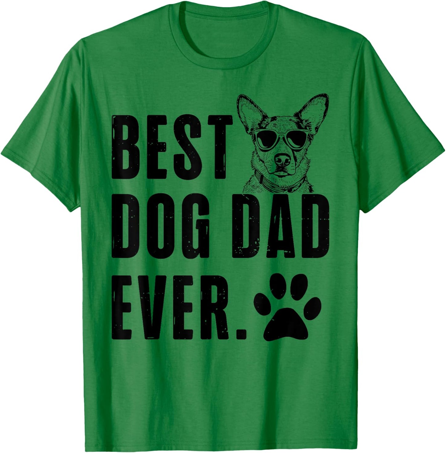 Texas Heeler Daddy Dad Best Dog Dad Ever Men T-Shirt - T-Shirt | Irish Green