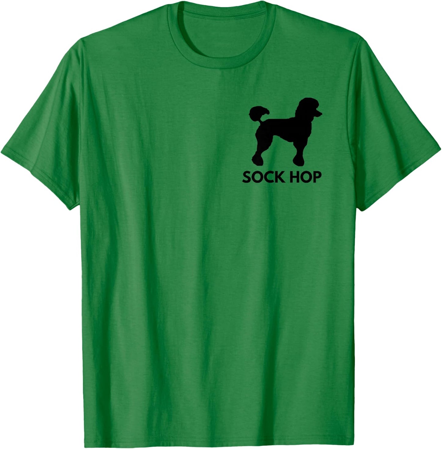 Retro Sock Hop 50's Costume Shirt Big Poodle 1950's Party T-Shirt - T-Shirt | Irish Green