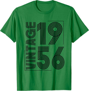 Vintage 1956 T Shirts Retro Funny 1956 Birthday T-Shirt - T-Shirt | Irish Green
