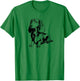 Retro Vintage Logo Long Haired Dachshund Lover T-Shirt - T-Shirt | Irish Green