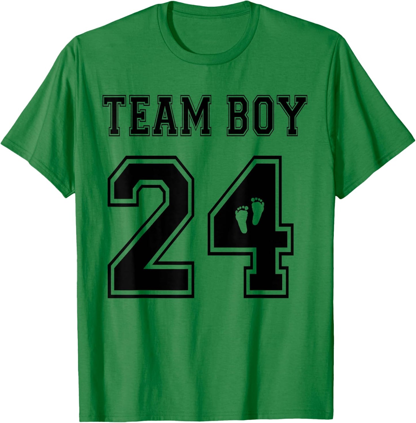 Team Boy 2024 Gender Reveal Boy Baby Shower Adoption T-Shirt - T-Shirt | Irish Green