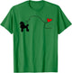 Sock Hop 50s Costume Poodle Shirt Cute Poodle 1950's Heart T-Shirt - T-Shirt | Irish Green