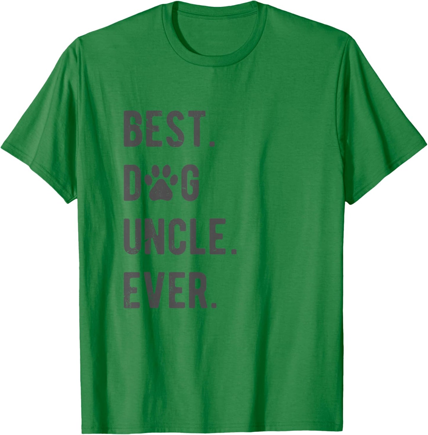 Best Dog Uncle Ever Men's Dog Uncle , Grey, Small T-Shirt - T-Shirt | Irish Green