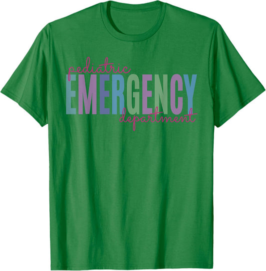 Pediatric Emergency Department Pediatric ER Nurse Medicine T-Shirt - T-Shirt | Irish Green