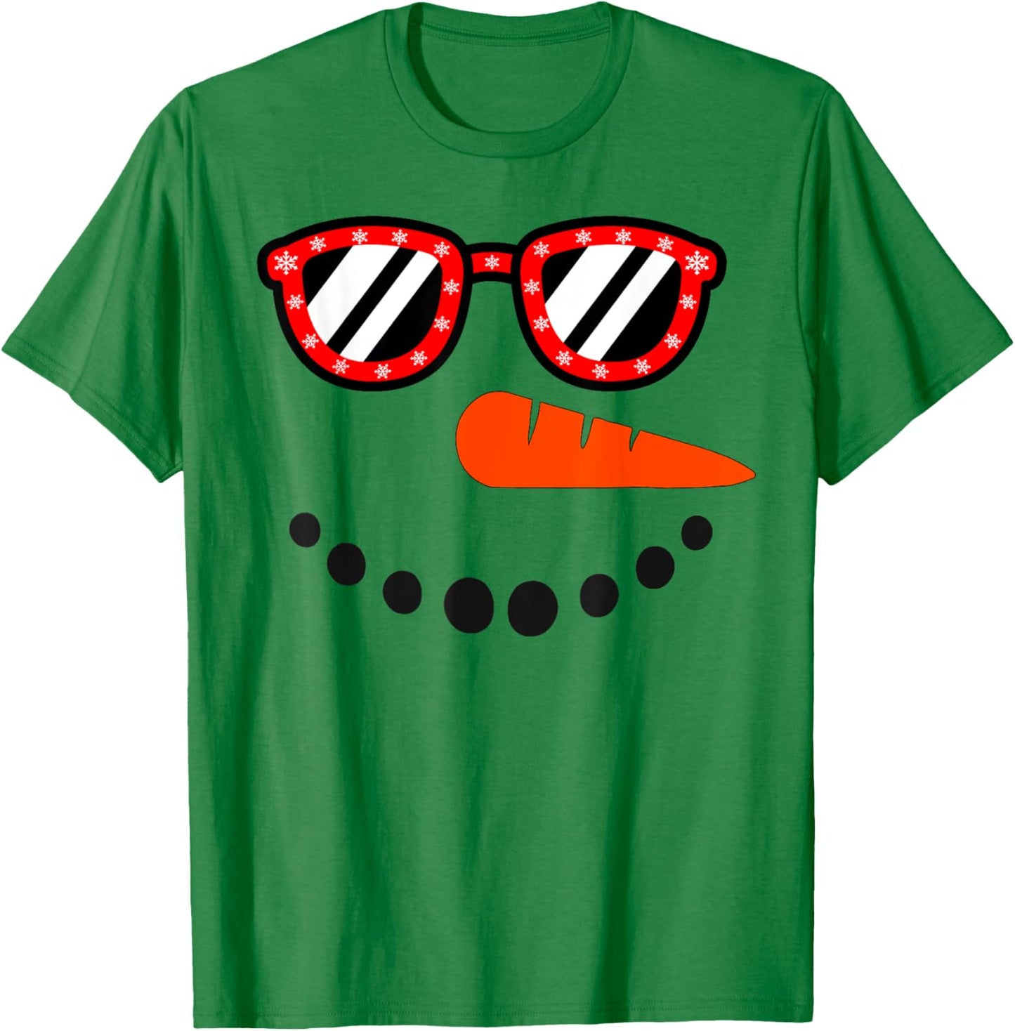 Snowman Christmas Shirts Women Snowman Girls Boys T-Shirt - T-Shirt | Irish Green