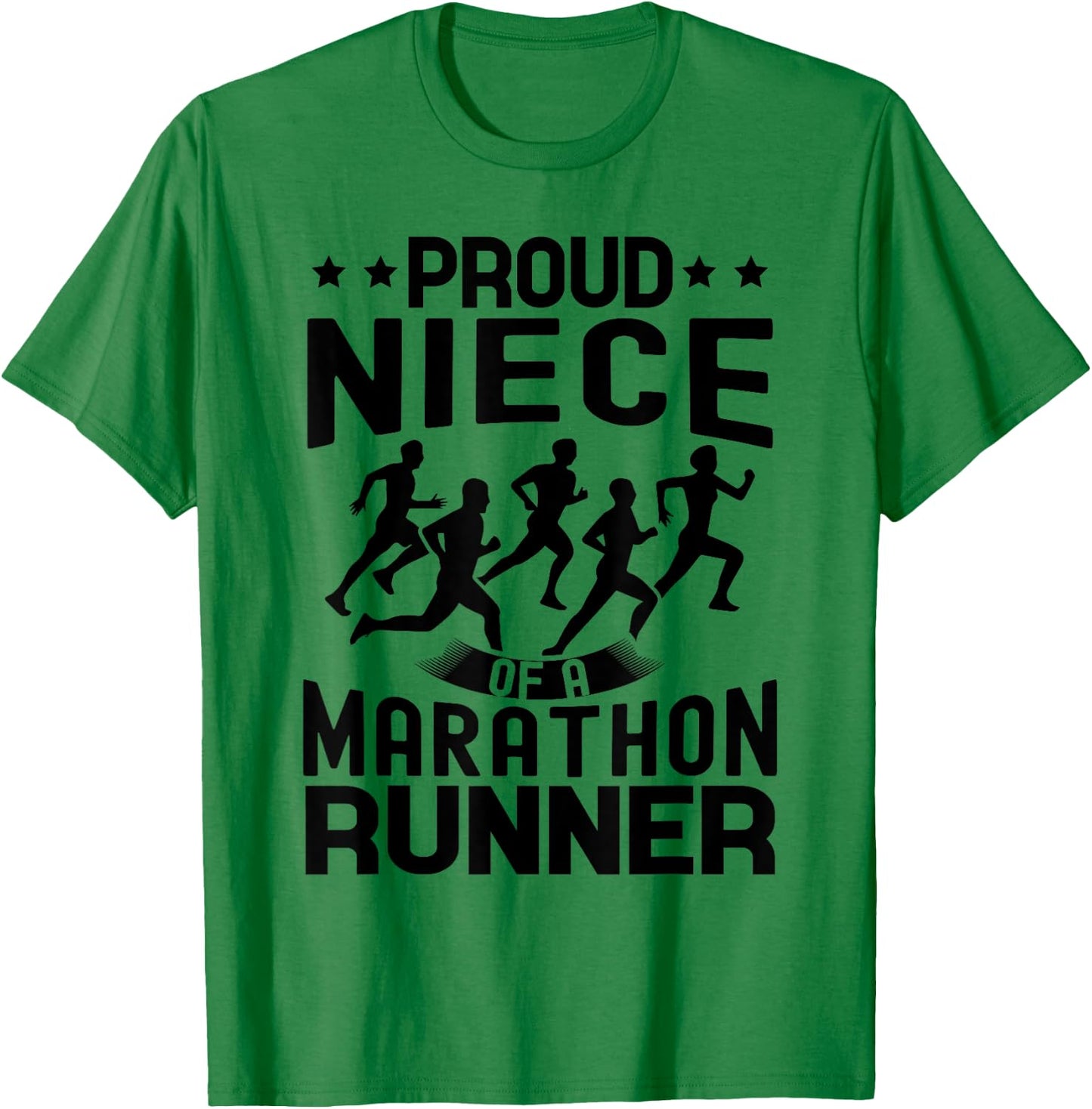 Proud niece of a marathon runner matching family T-Shirt - T-Shirt | Irish Green