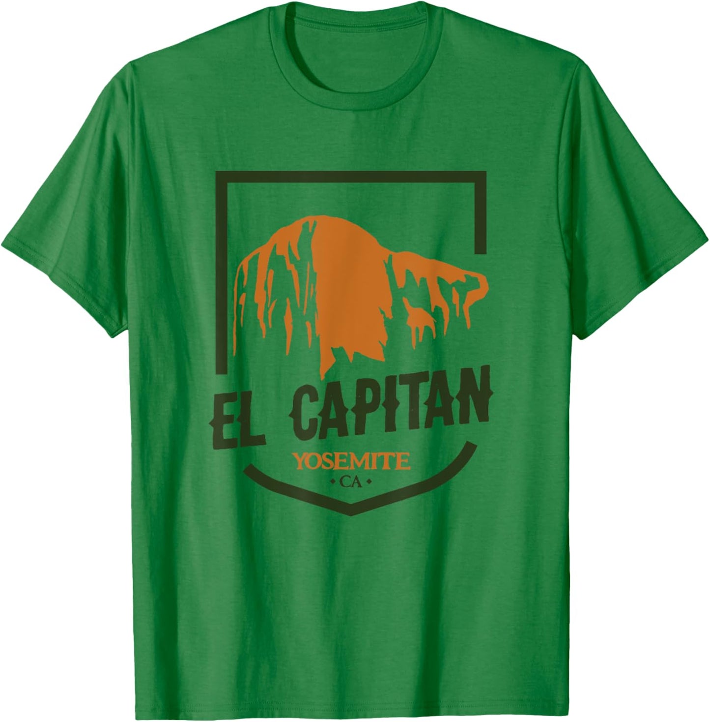 El Capitan Yosemite National Park California Climbing T-Shirt - T-Shirt | Irish Green