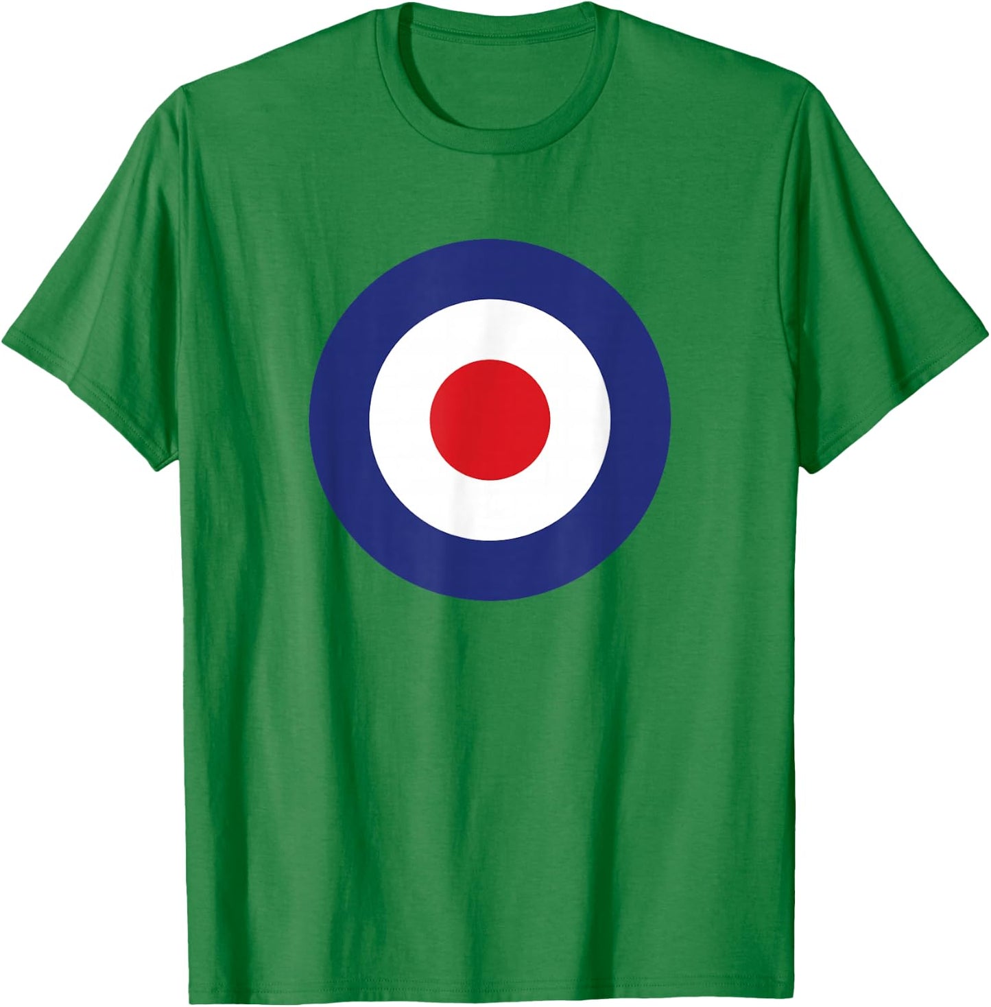 Mod Target Circle Music Logo | Retro Air Force RAF Roundel T-Shirt - T-Shirt | Irish Green