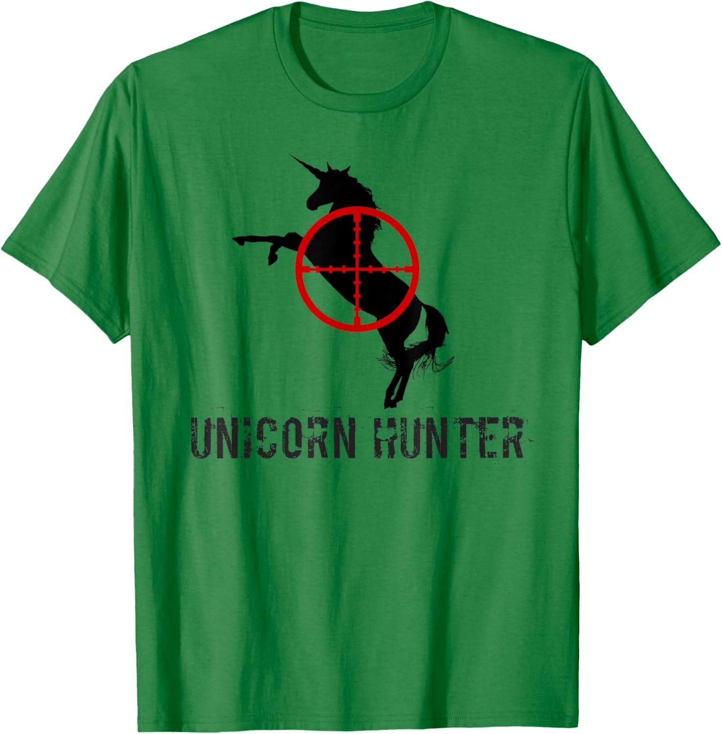 Unicorn Hunter: Unicorn Hunting T-Shirt - T-Shirt | Irish Green