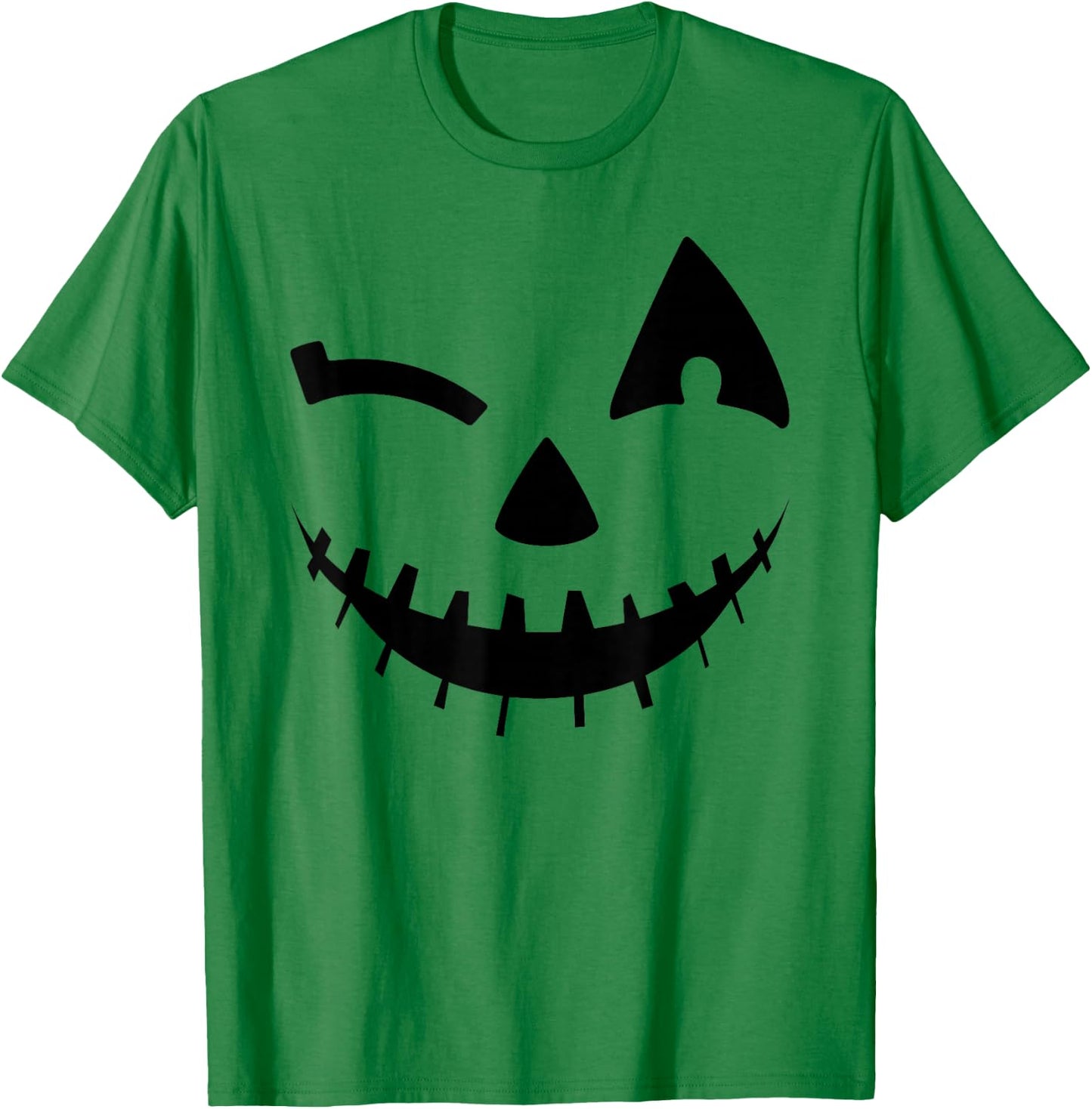 Adult Pumpkin Shirt Women Halloween Jackolantern Costume T-Shirt - T-Shirt | Irish Green