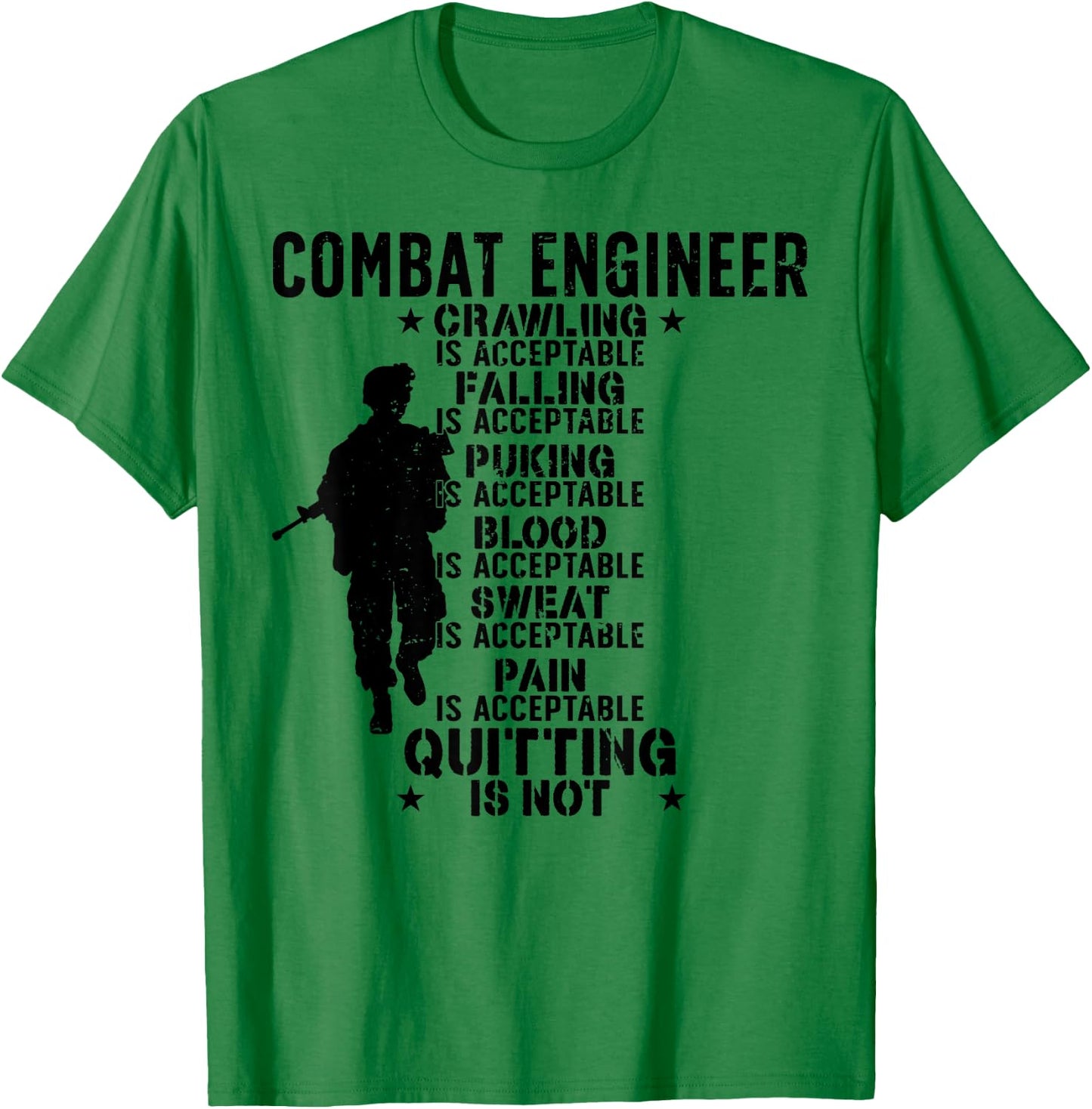 Combat Engineer Combat Engineering T-Shirt - T-Shirt | Irish Green