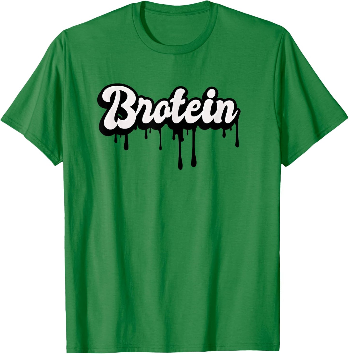 Funny Gay Men's Muscle Gym Bro - Protein Shake Brotein T-Shirt - T-Shirt | Irish Green