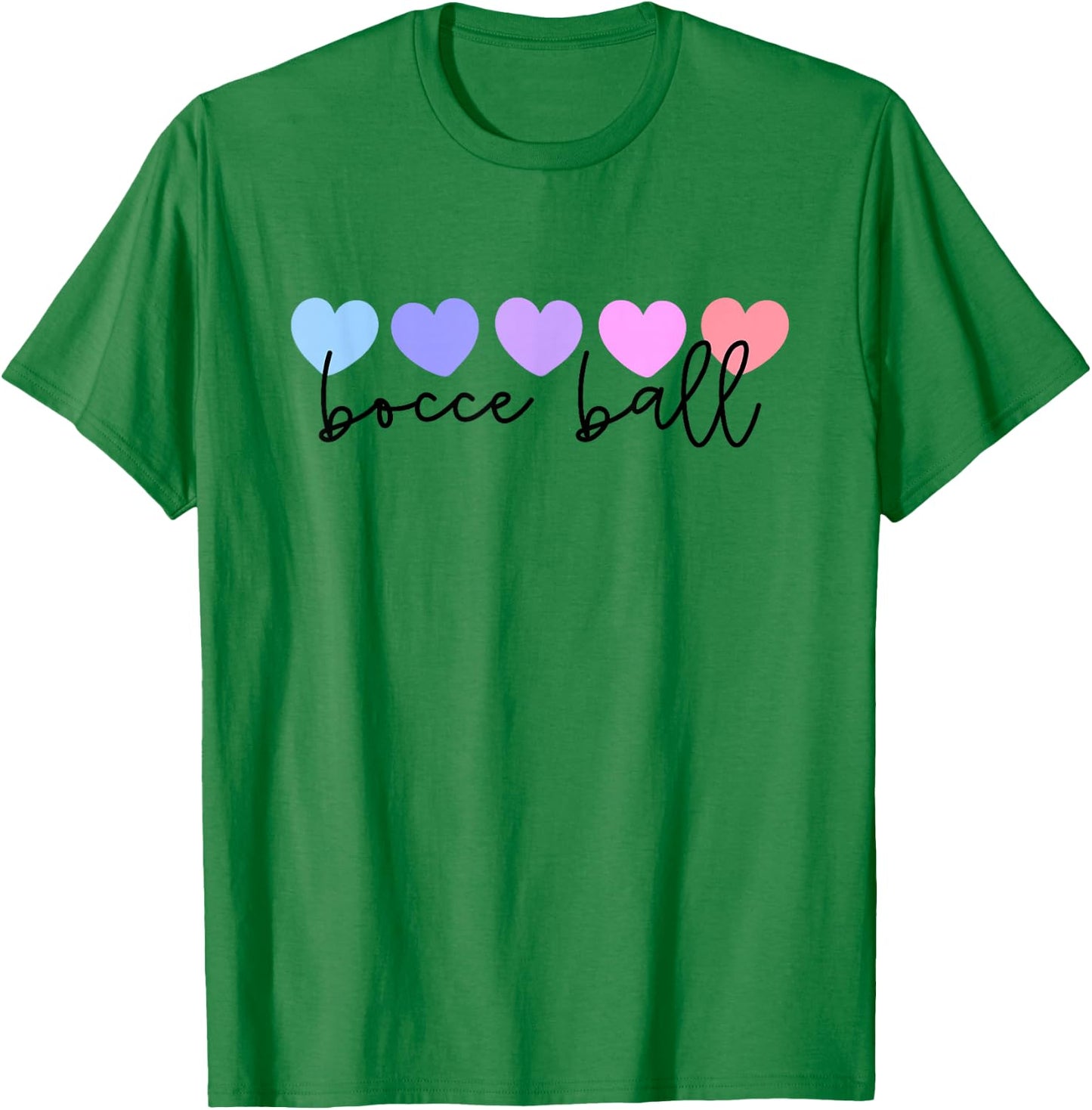 Bocce Ball Lover Heart Women or Girls T-Shirt - T-Shirt | Irish Green
